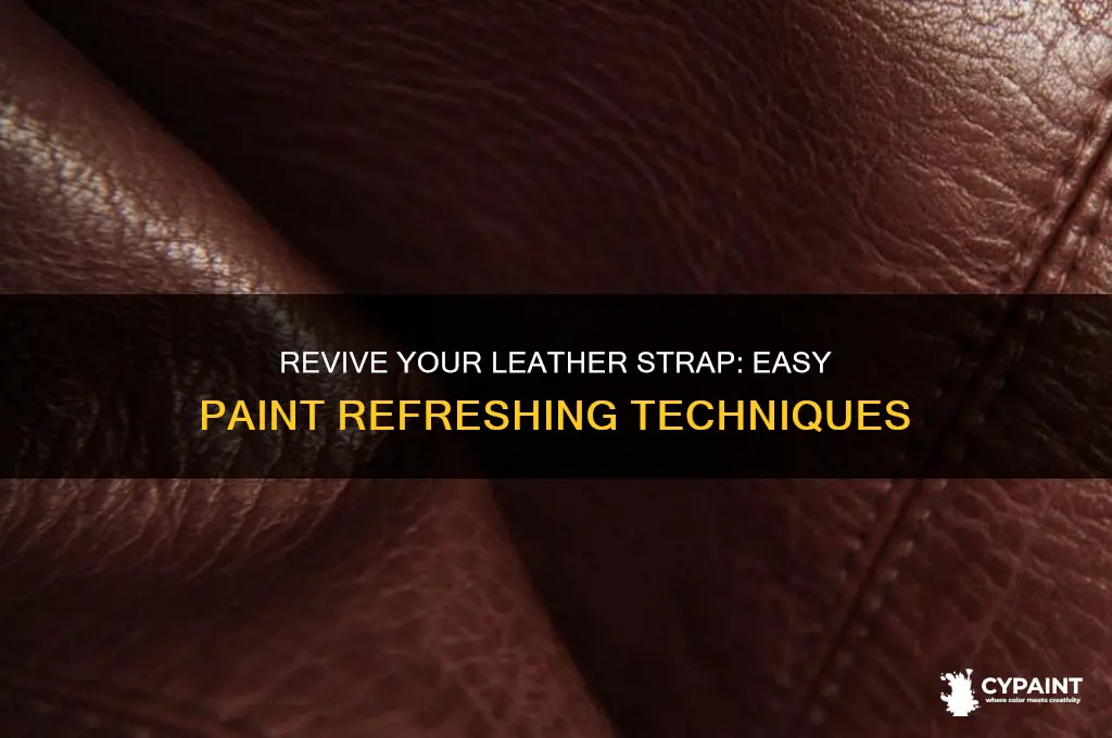 how to refresh paint on a leather strap