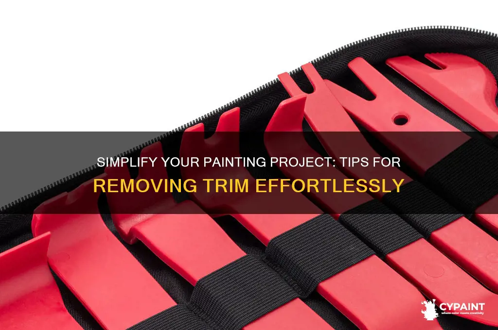 how to rem ove trim for easier painting