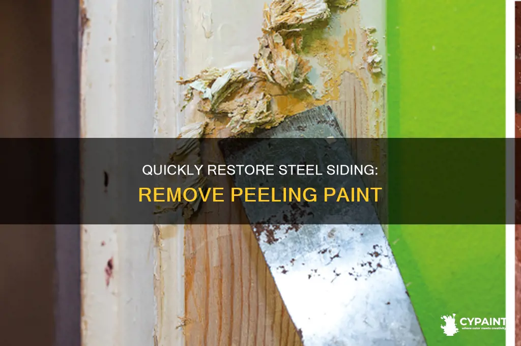 how to remo e pealing paint on steel siding
