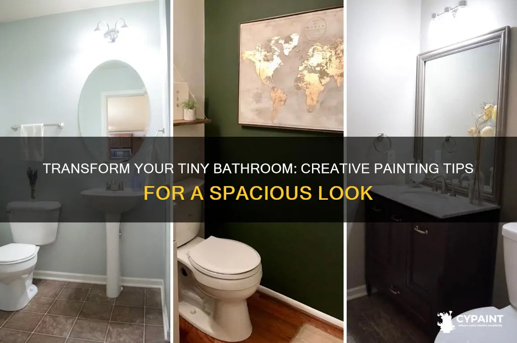 how to remodel a tiny bathroom with paint