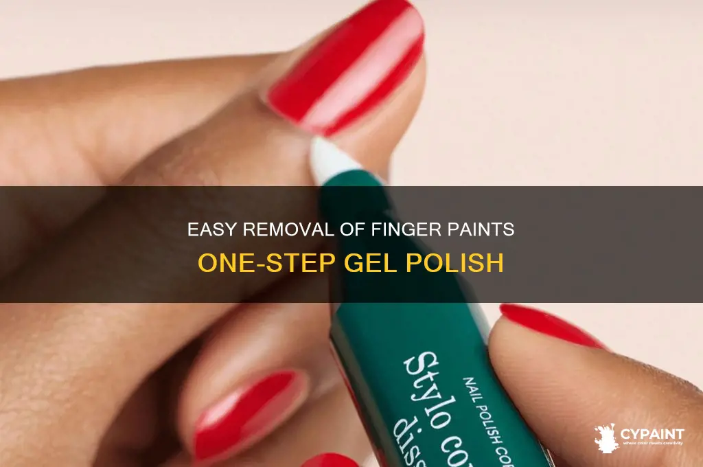 how to remonve finger paints one step gel polish