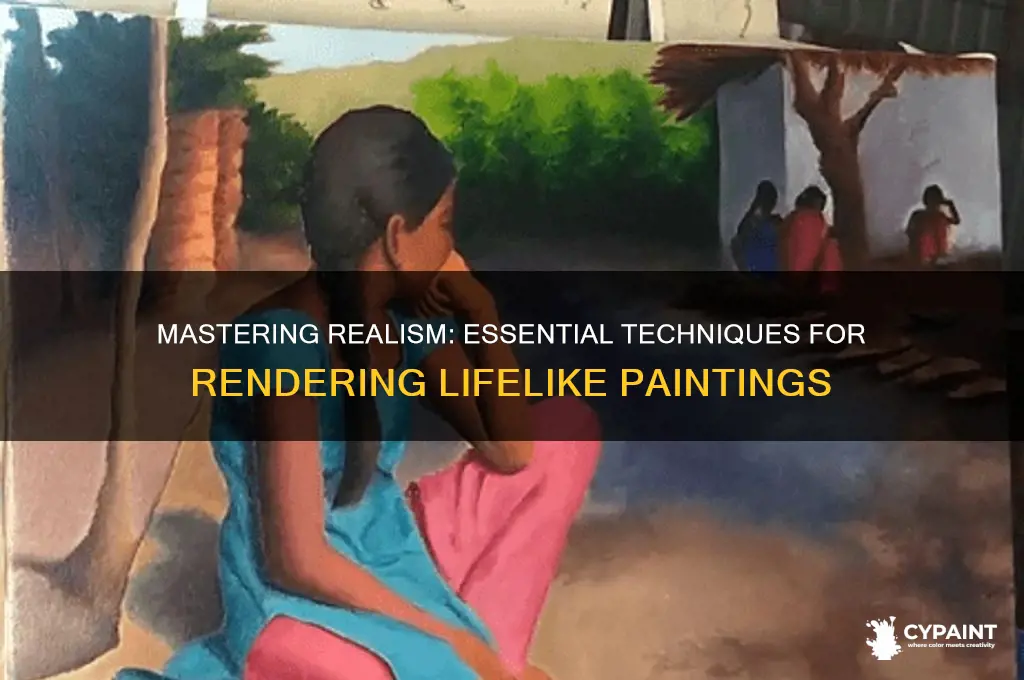 how to render to realism when painting
