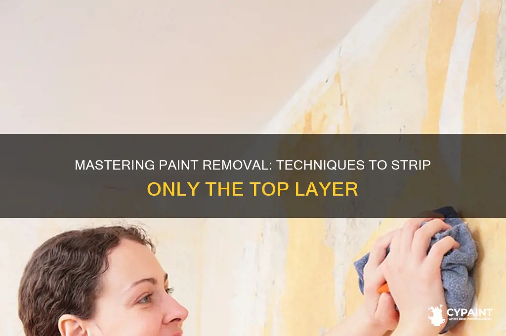 how to renove top layer of paint only