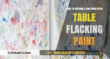 Revive Your Rod Iron Kitchen Table: Flaking Paint Repair Guide
