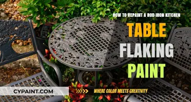 Revive Your Rod Iron Kitchen Table: A Guide to Repainting Flaking Paint