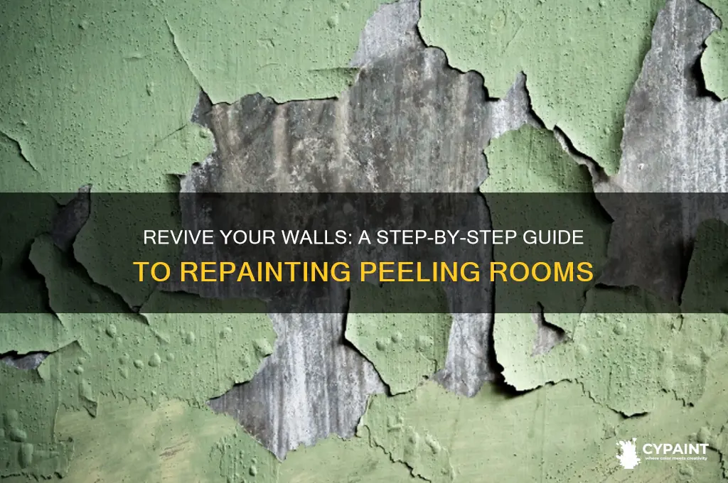 how to repaint a room with peeling paint