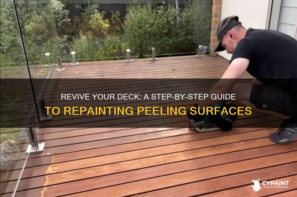 how to repaint deck with peeling paint