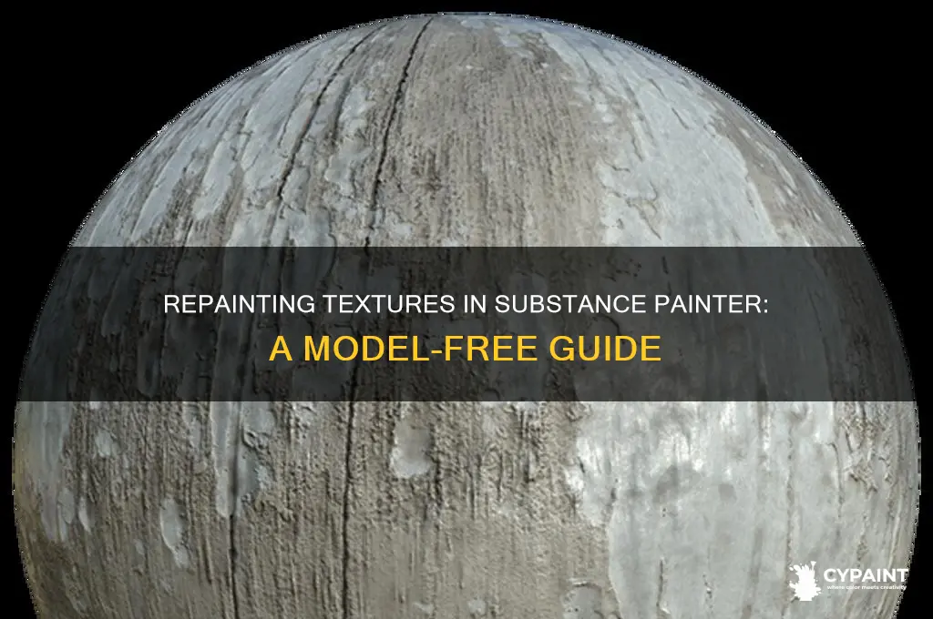 how to repaint textures without a model in substance painter