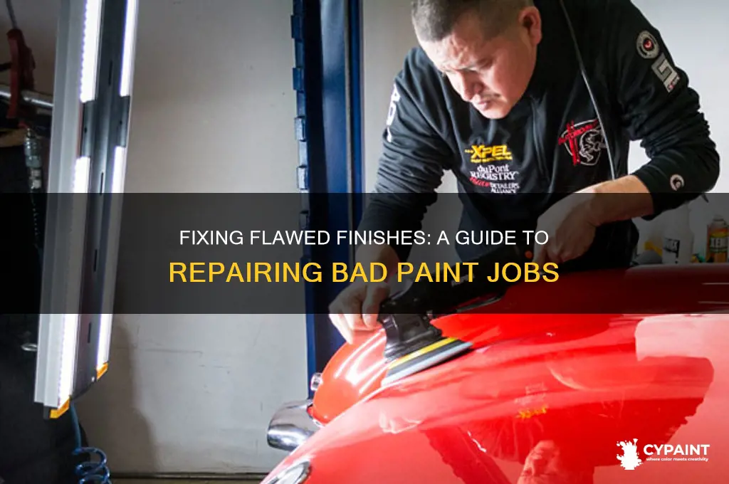 how to repair a bad paint job