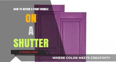 Repairing Paint Bubbles: Quick Fix for Shutters