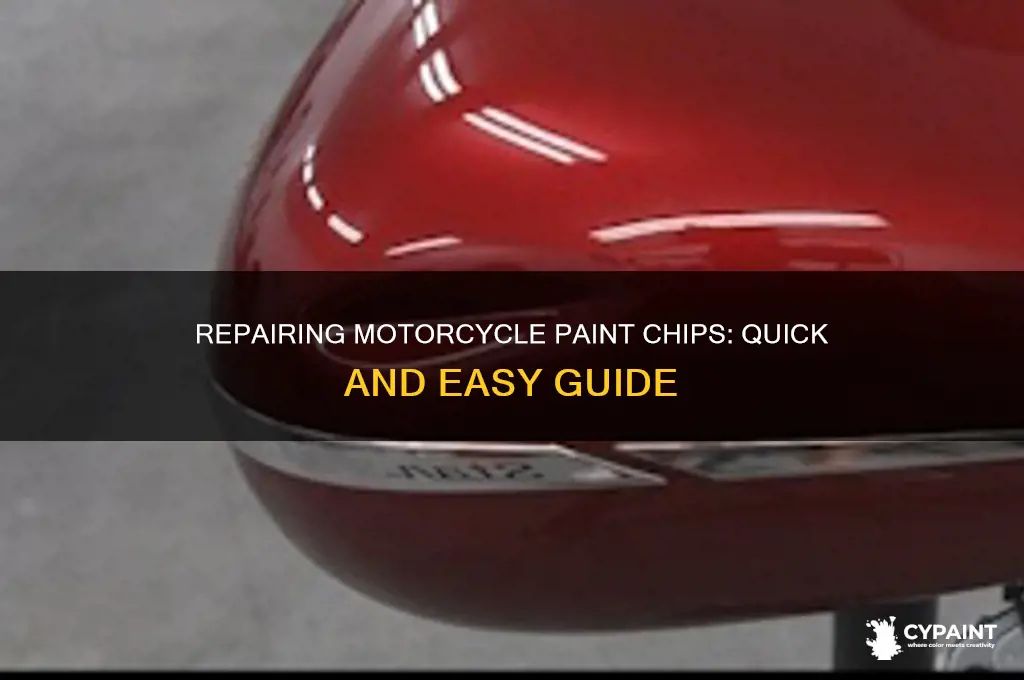 how to repair a paint chip on a motorcycle
