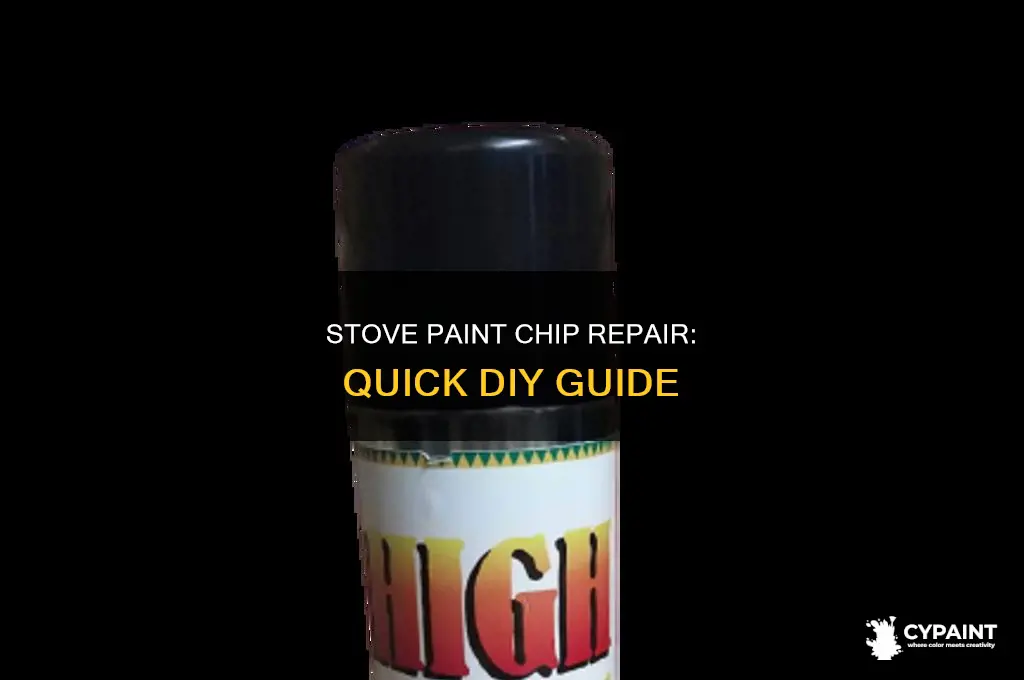 how to repair a paint chip on my stove