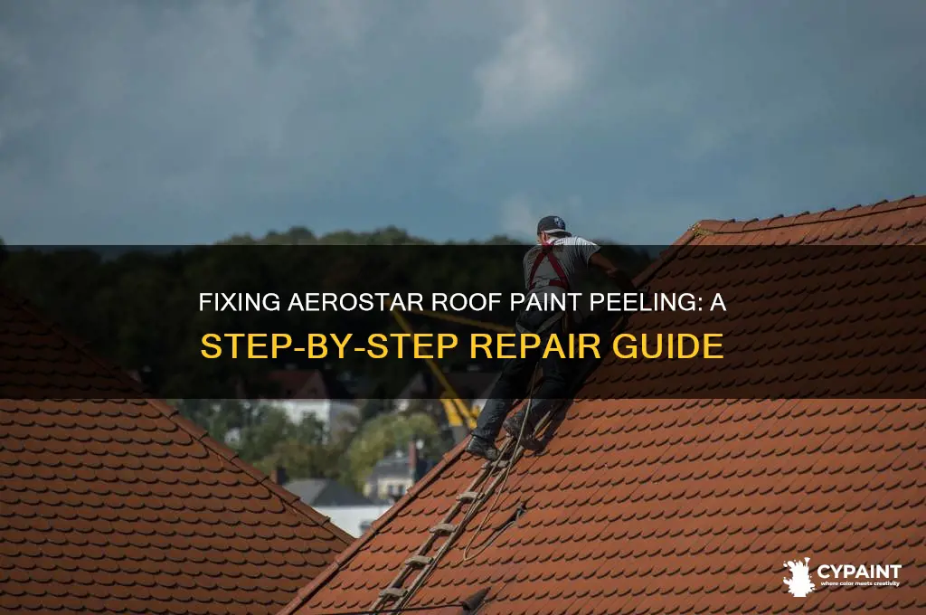 how to repair aerostar roof paint peeling