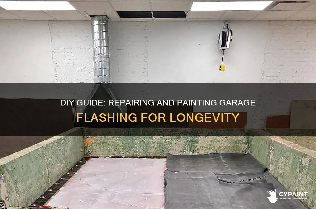 how to repair and paint garage flashing
