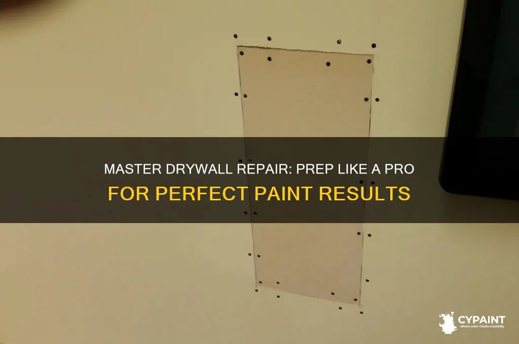 how to repair and prep drywall for paint