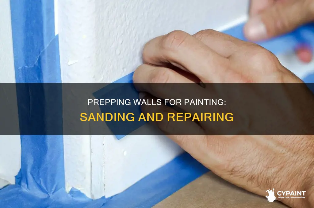 how to repair and sand wallsprep to paint room