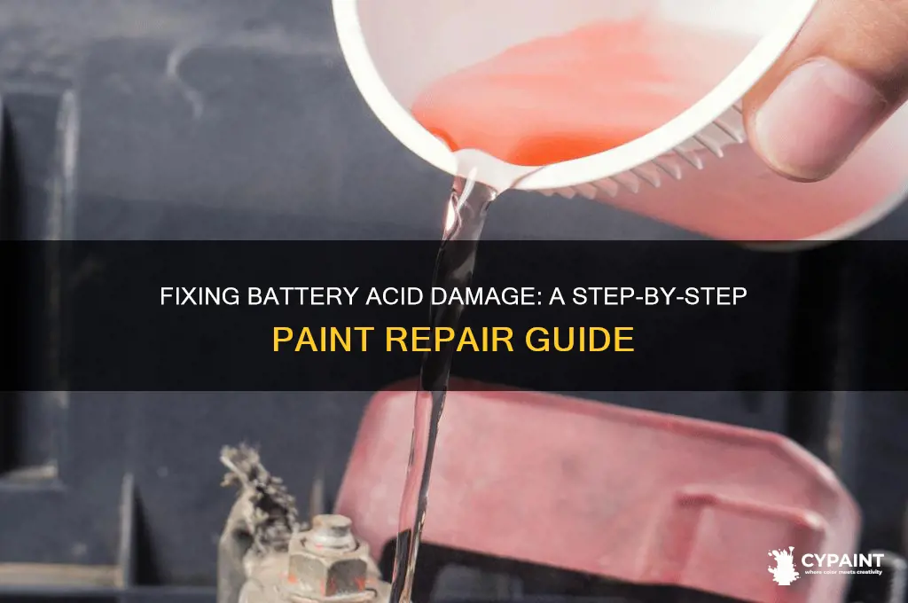 how to repair battery acid damage on paint