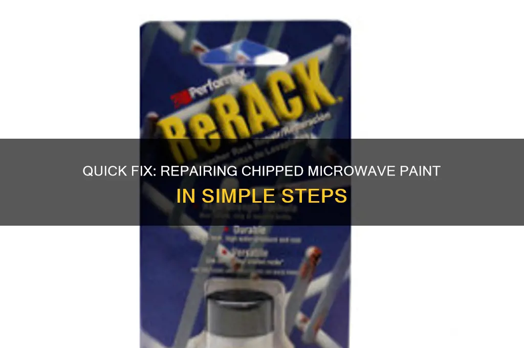 how to repair chipped paint in microwave