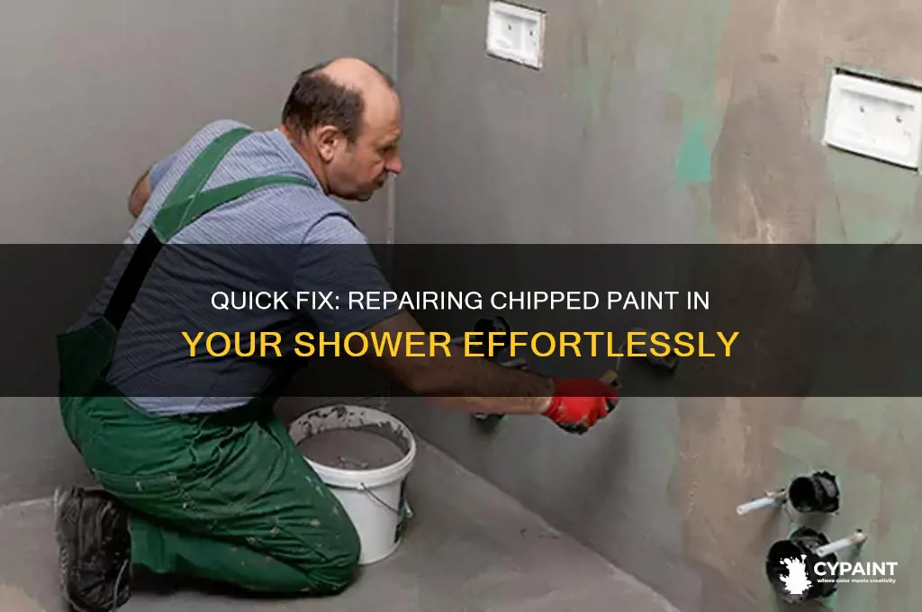 how to repair chipped paint in shower