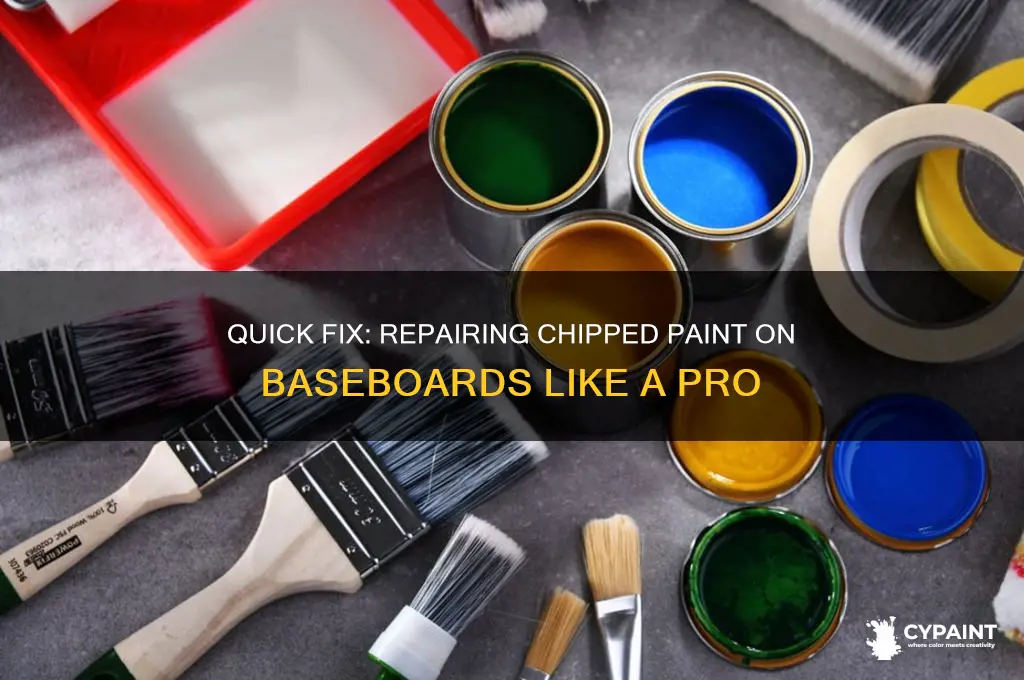 how to repair chipped paint on baseboards