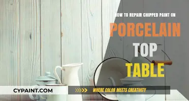 Repairing Chipped Paint on Porcelain: Quick Tabletop Transformation