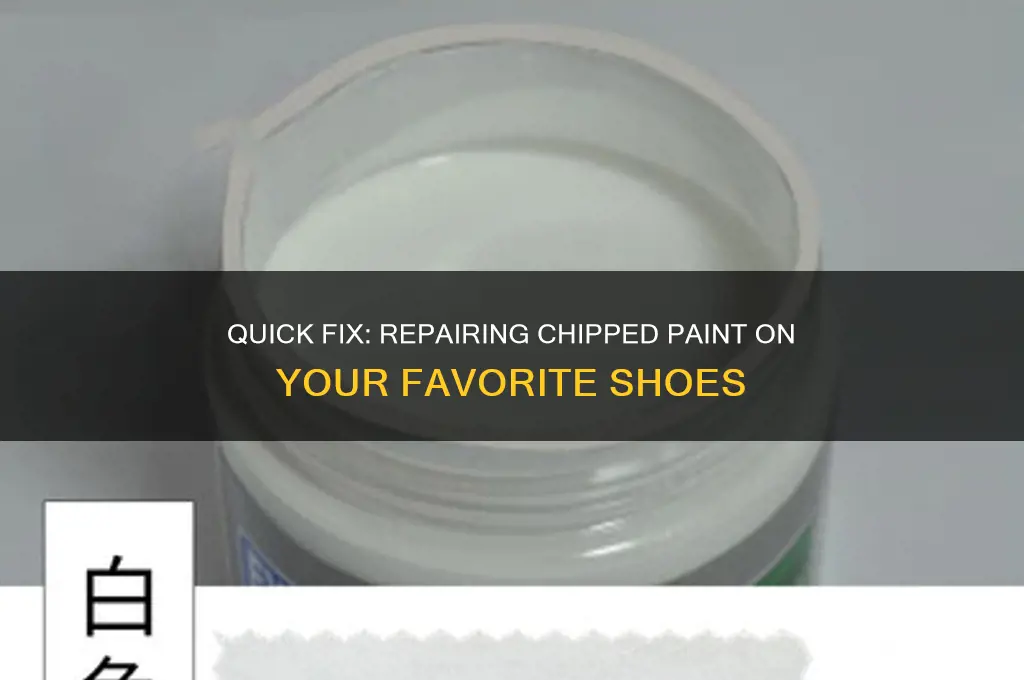 how to repair chipped paint on shoes