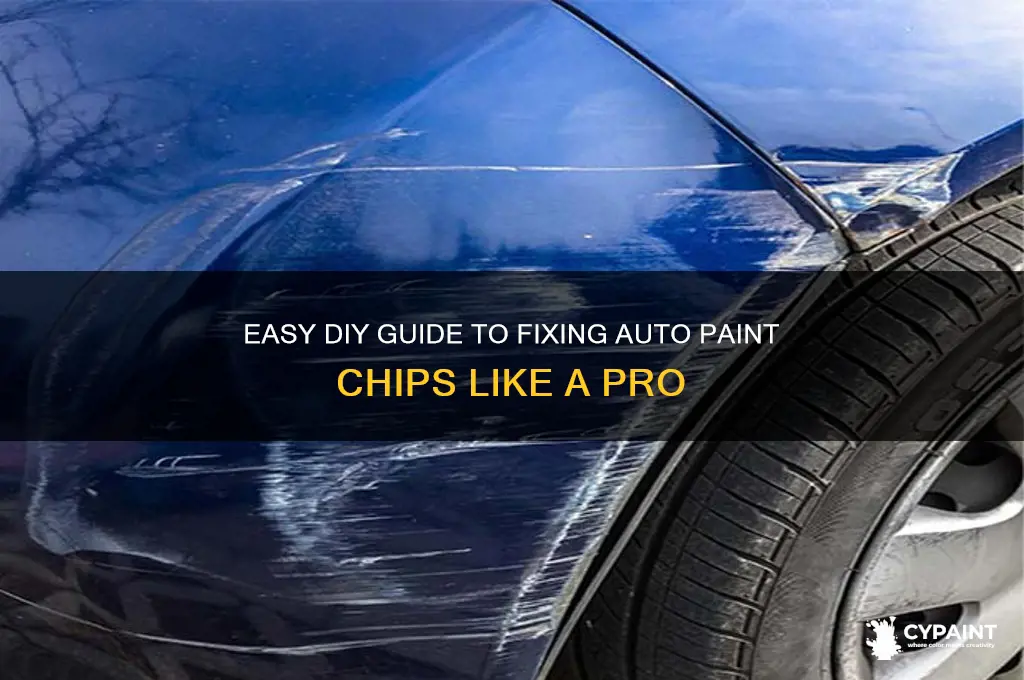 how to repair chips in auto paint