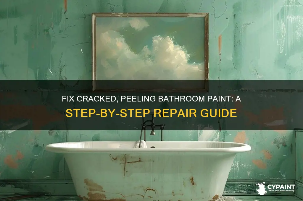 how to repair cracked and peeling paint in a bathroom