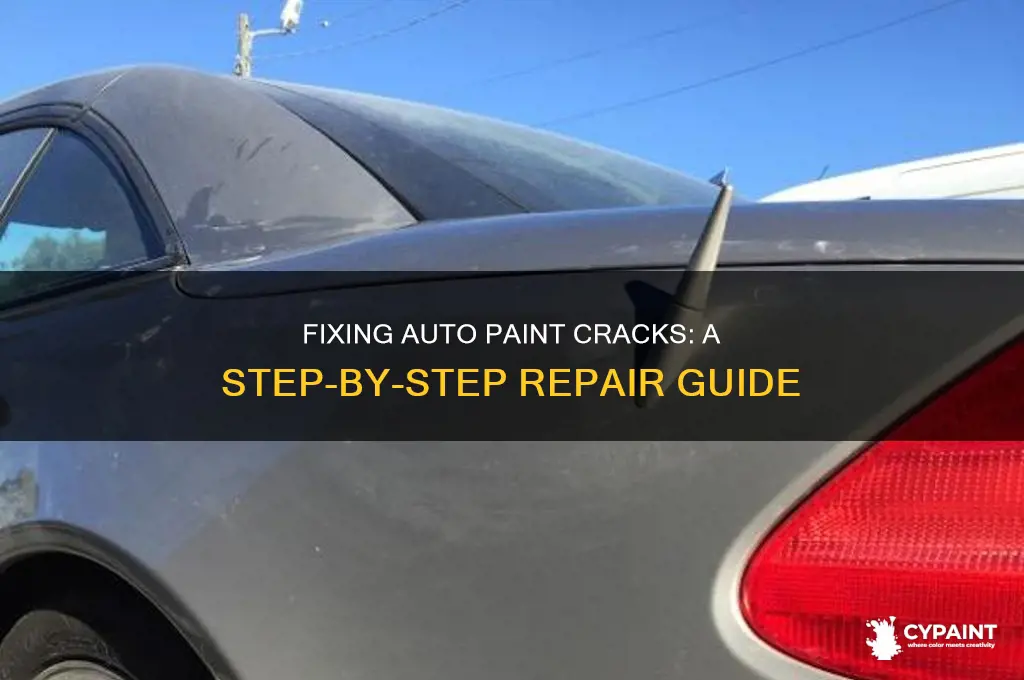 how to repair cracks in auto paint