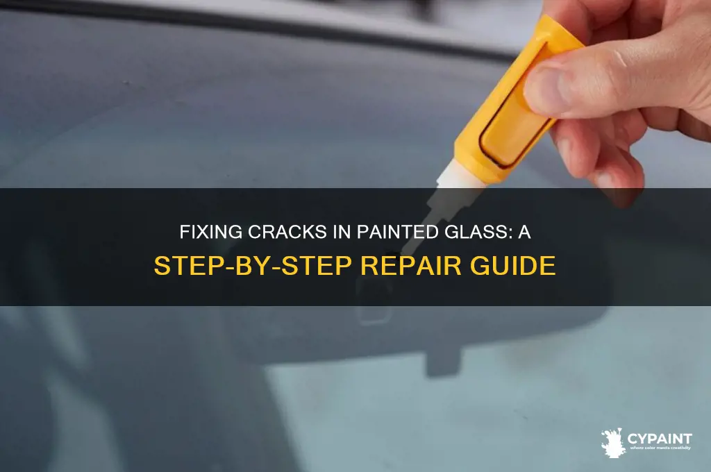 how to repair cracks in painted glass