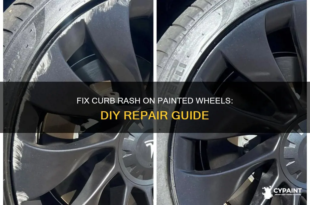 how to repair curb rash on painted wheels