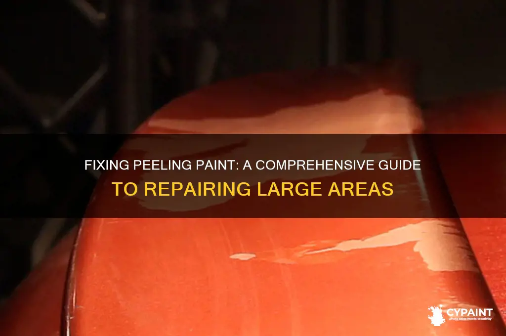 how to repair large areas of peeling paint