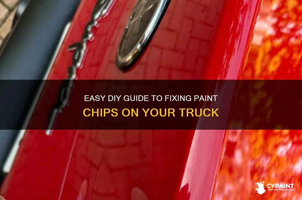 how to repair paint chips on truck