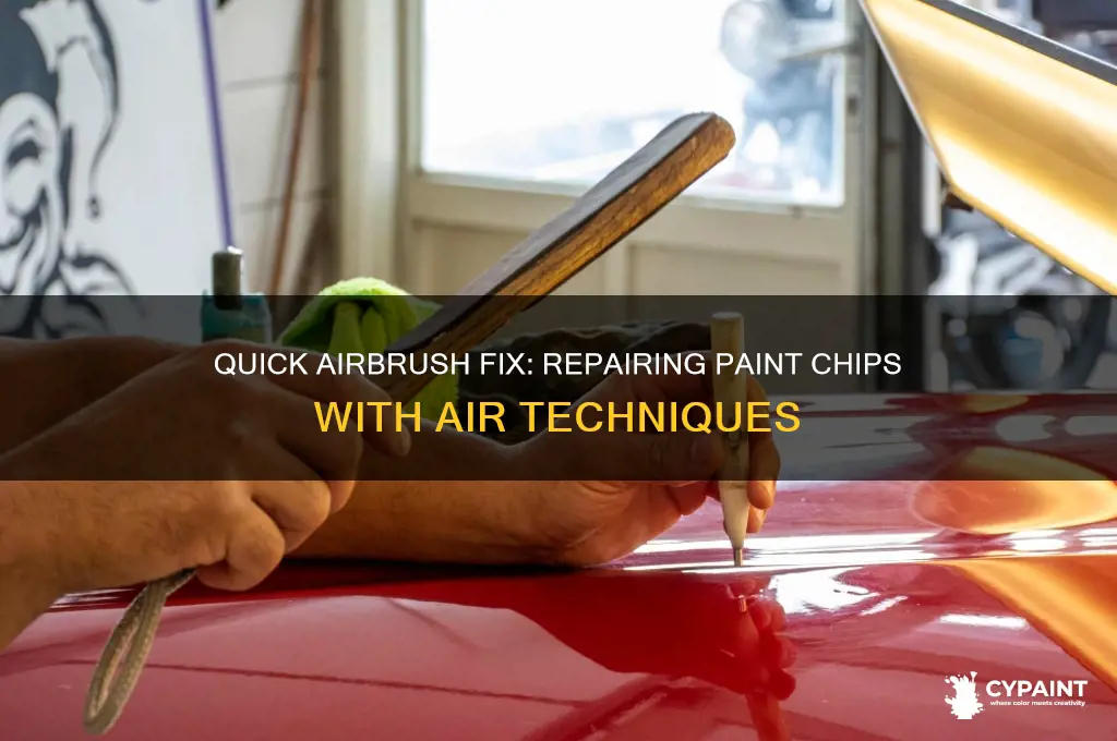 how to repair paint chips with a air