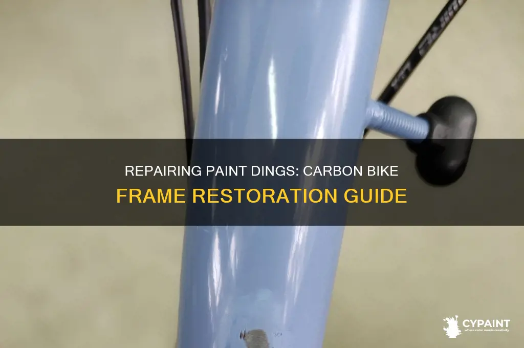 how to repair paint dings on carbon bicycle frames