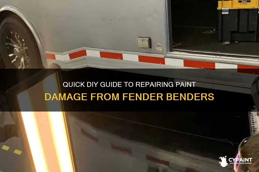 how to repair paint from fender bender