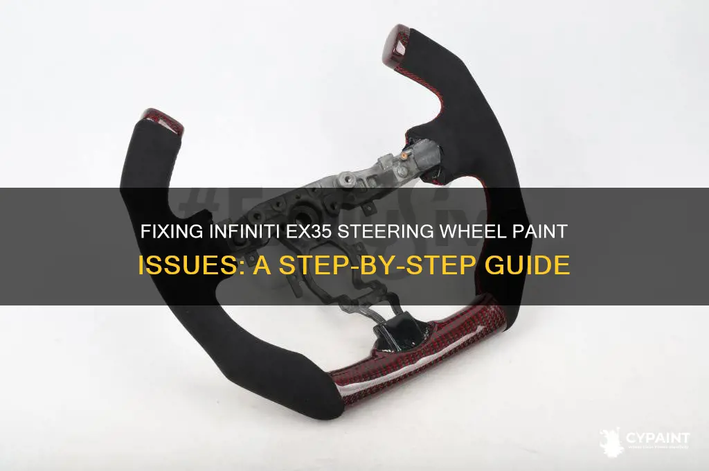 how to repair paint issues on infiniti ex35 steering wheel