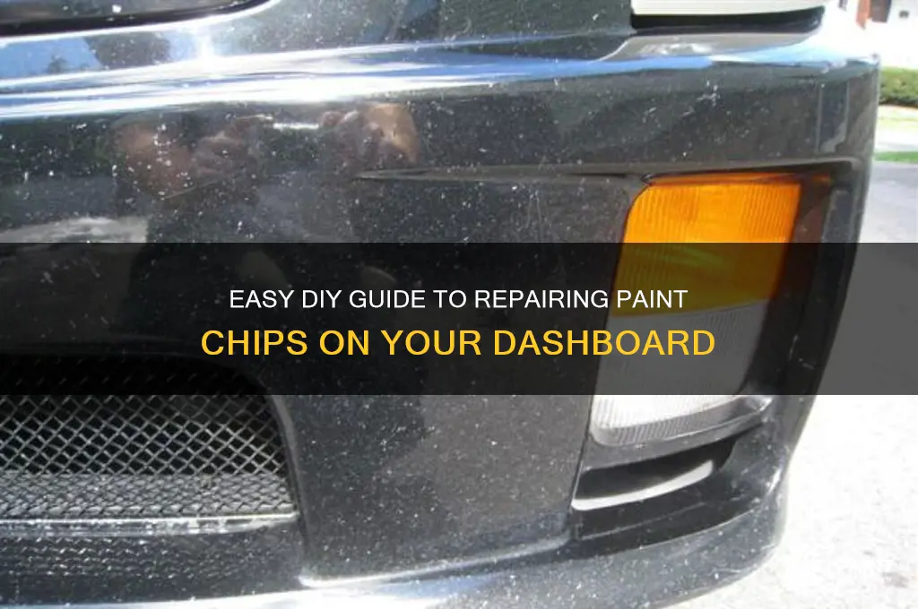 how to repair paint on chip dashboard