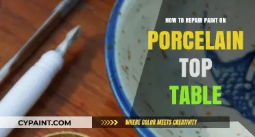 Restoring Porcelain Tabletops: Easy DIY Paint Repair Guide