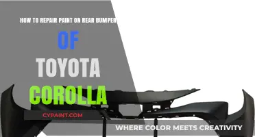 DIY Guide: Repairing Rear Bumper Paint on Toyota Corolla