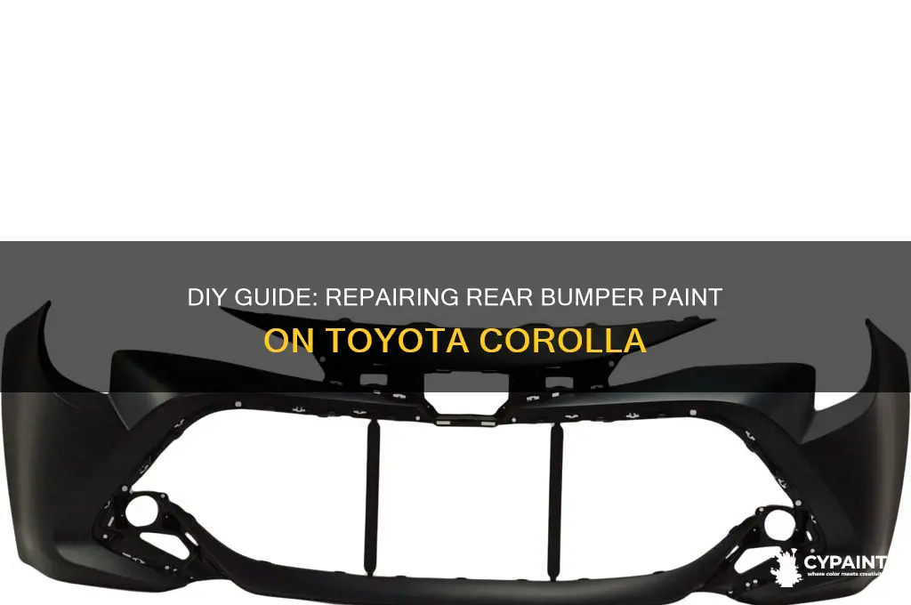 how to repair paint on rear bumper of toyota corolla