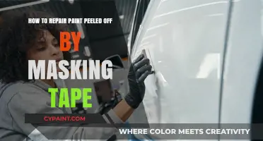 Fixing Paint Peel-off: Masking Tape Removal Repair