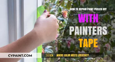Fixing Paint Peel-offs: Painter's Tape to the Rescue