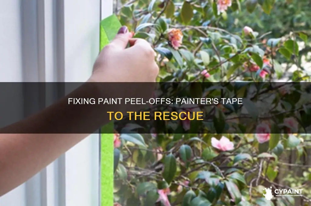 how to repair paint peeled off with painters tape
