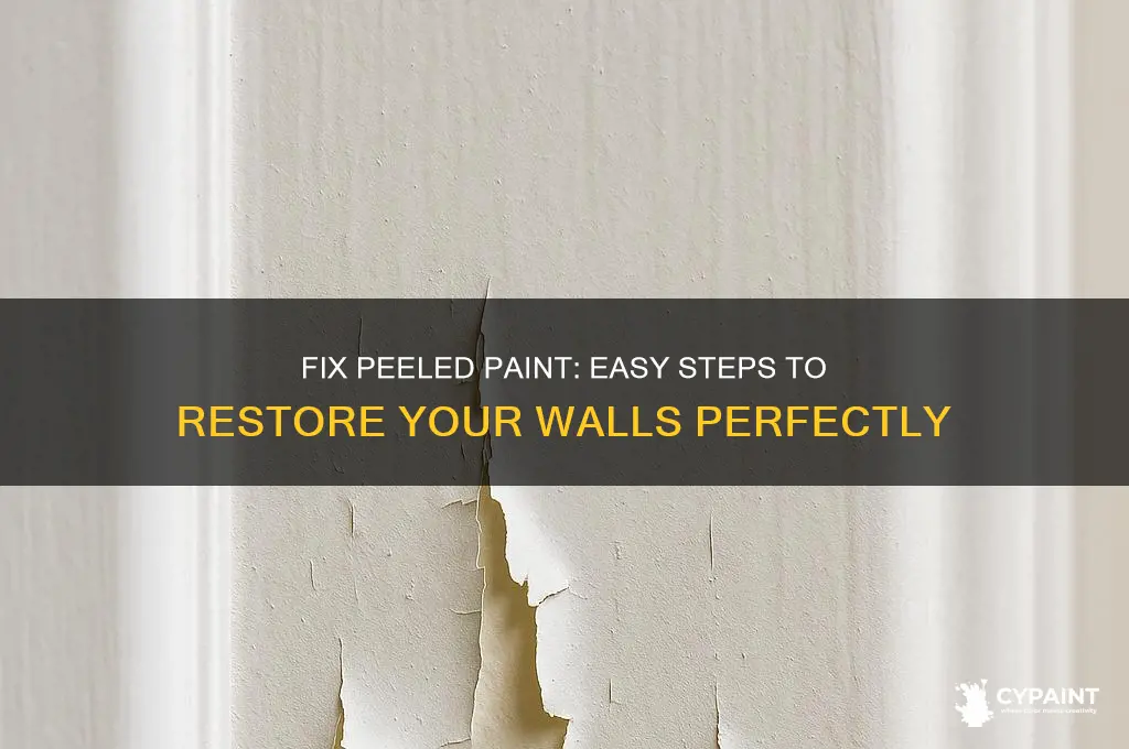 how to repair paint that peeled off