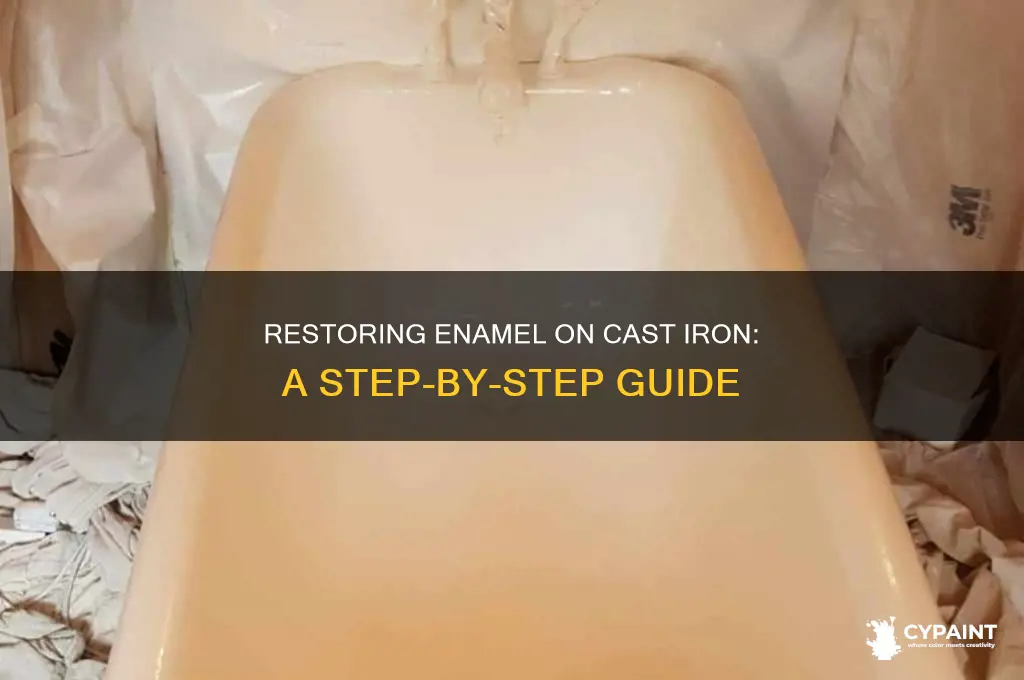how to repair painted enamel on cast iron pot