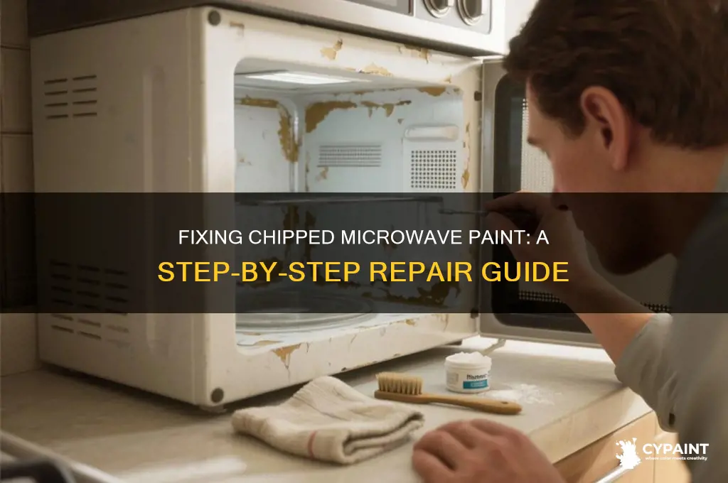 how to repair painted surface inside a micro wave oven