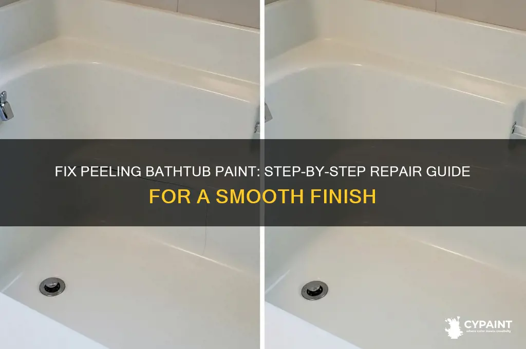 how to repair peeling paint in bathtub
