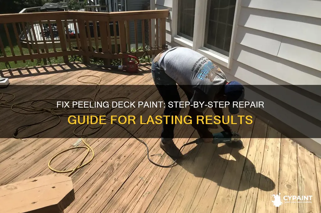 how to repair peeling paint on a deck