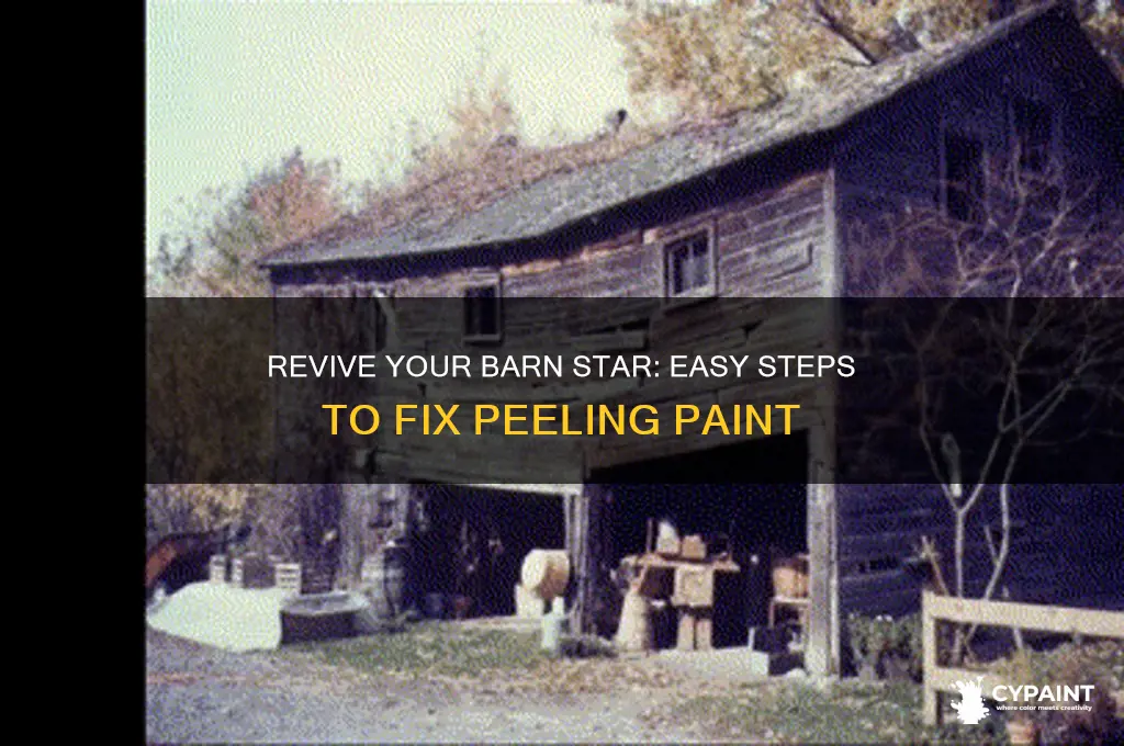 how to repair peeling paint on barn star